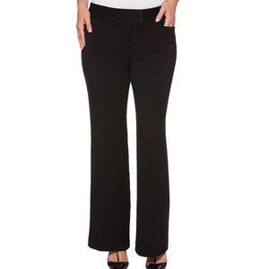 Rafaella Women's Curvy-fit Gabardine Bootcut Pant Size 6 Tapered Boot